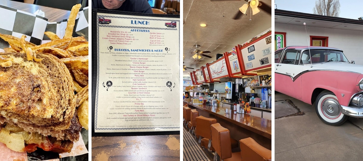 Goldies Route 66 Diner Menu