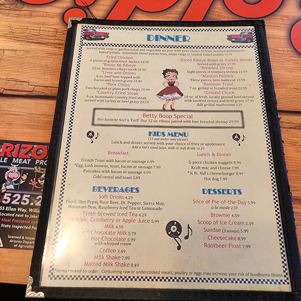 Goldies Route 66 Diner Menu image 3